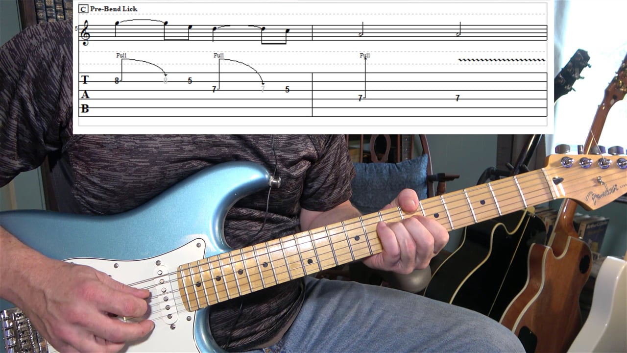 Pre-Bend: Example Lick